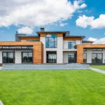 residential house with green grass amenity area completed a bs8233 noise assessment for planning application