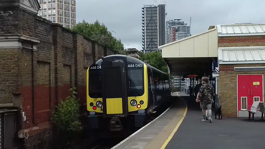 south western railway train rail noise survey in Greater London.